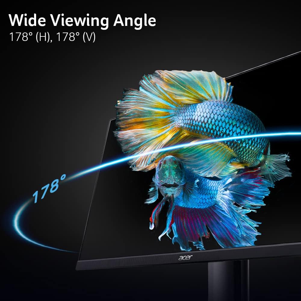 acer UT241Y Abmihuzx 23.8' IPS Full HD Touch Monitor | Adaptive-Sync Support (FreeSync Compatible) | 75Hz Refresh | 4ms | Tilt & Height Adjustment | 1 x USB 3.1 (Type-C), 1 x HDMI & 2 x USB 3.2 Ports