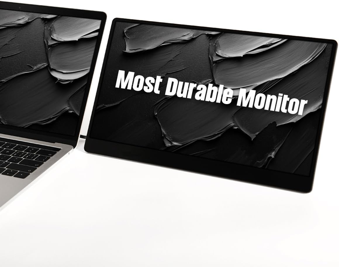 SOTSU FlipAction Go 14' Premium Portable Monitor | Full HD 1080p | 400 Nits | 100% sRGB | Robust yet Lightweight | Pivoting Landscape & Portrait Display | Tempered Glass Cover | USB-C & Mini HDMI | 5W