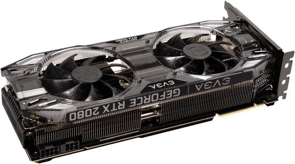 EVGA GeForce RTX 2080 XC Ultra, Overclocked, 2.75 Slot Extreme Cool Dual, 70C Gaming, RGB, Metal Backplate, 8GB GDDR6, 08G-P4-2183-KR