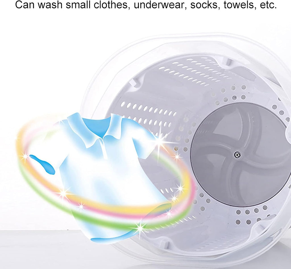 Portable Mini Washing Machine, Manual Washing Machine Underwear Laundry Washer for Home Dormitory Gray