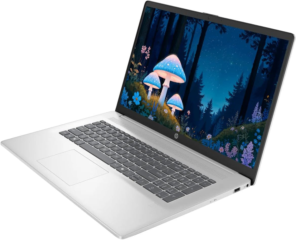 HP Touchscreen 17.3' Business Laptop Computer, 32GB RAM 1TB SSD, Windows 11 Laptop with AI Copilot Ready, AMD Ryzen 5 7430U Processor, AMD Radeon Graphics, NLY Earphones, Silver