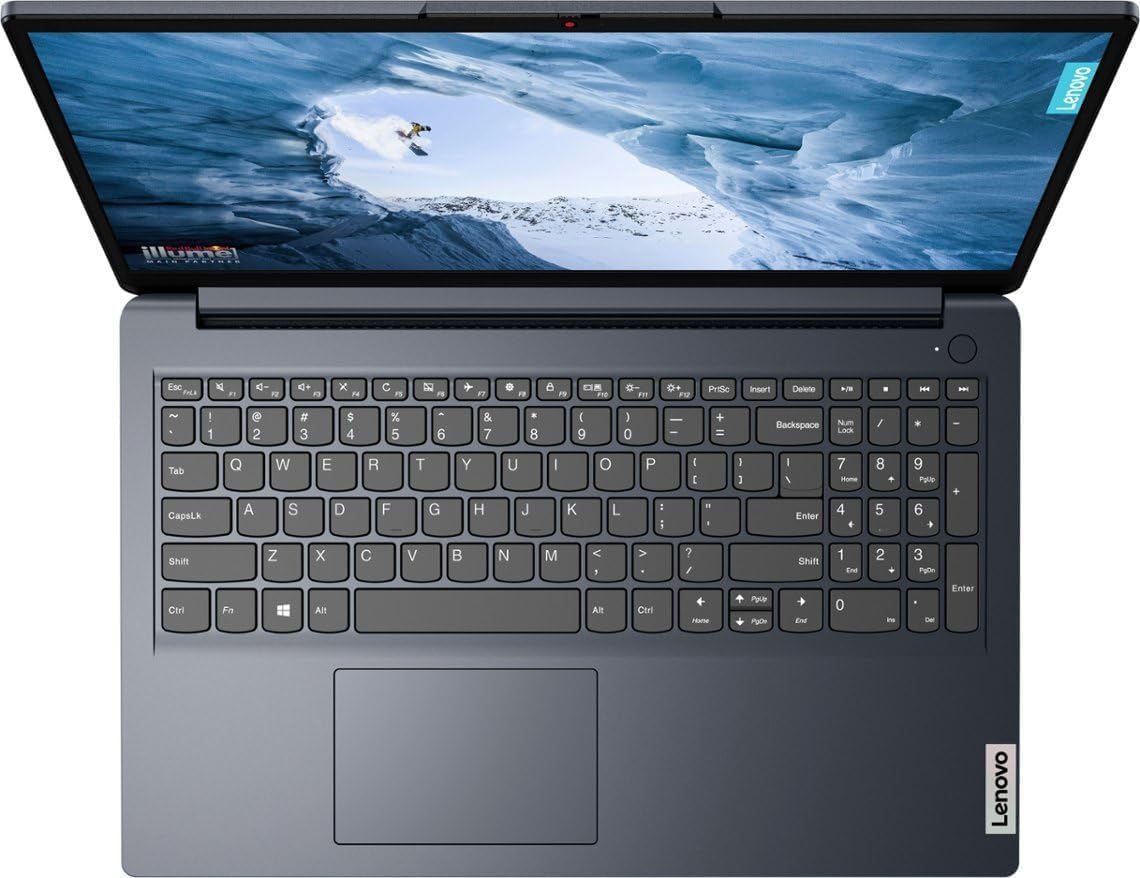Lenovo Ideapad 1 15.6' FHD Touch Laptop, AMD Ryzen 5 7520U Processor, 8GB DDR5 RAM, 512GB SSD, AMD Radeon 610M Graphics, Wi-Fi, Windows 11 Pro, Abyss Blue with TGY Accessories