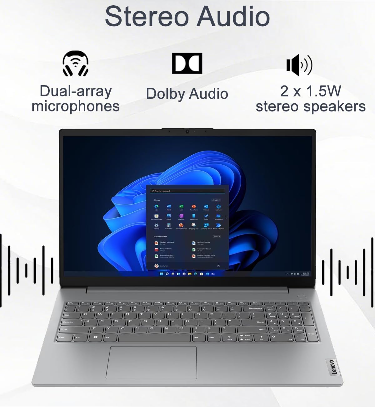 Lenovo Laptop V15 for Business and Student (15.6' FHD Anti-Glare, AMD Ryzen 5 7520U (> Intel i5-1235U), 16GB DDR5 RAM, 512GB SSD), Numeric Keypad, Webcam w/Shutter, Ethernet, Wi-Fi 6, HDMI, Win 11 Pro
