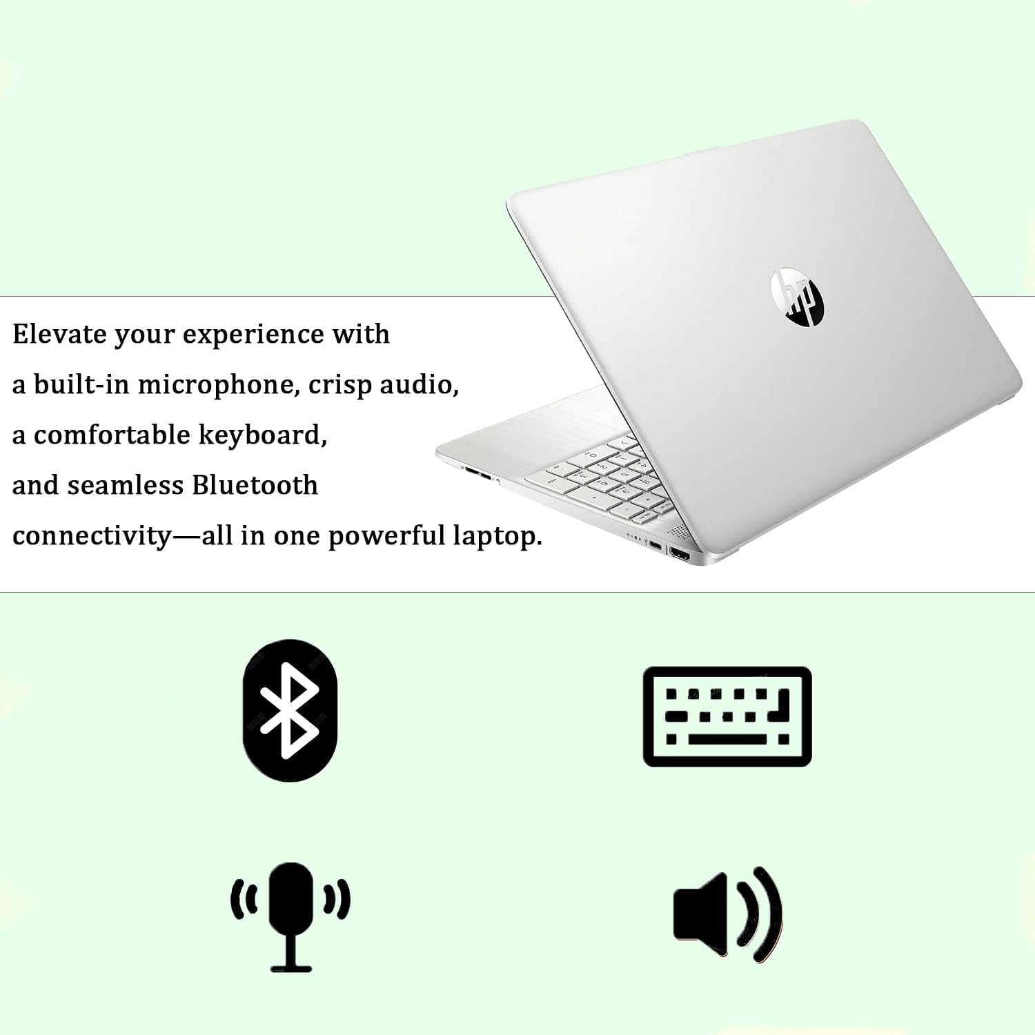 HP Laptop | 15.6' HD | Intel Processor | 32GB DDR4 RAM | 1TB SSD | Intel UHD Graphics | 720p HD Camera | WiFi & Bluetooth | Windows 11 Pro | School & Business | Productivity & Learning