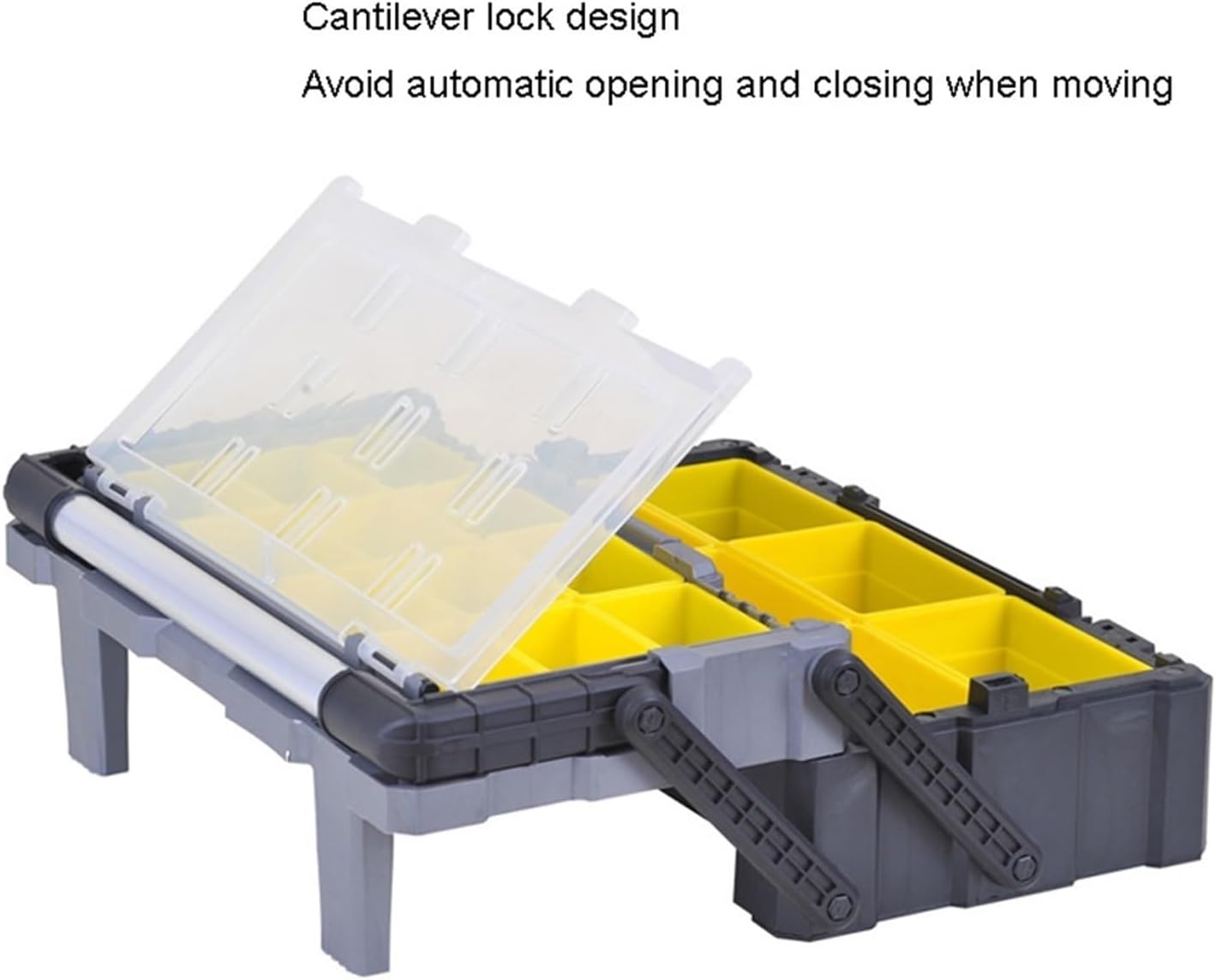 Tool Box Multi-Layer Folding Tool Box Multi-Compartment Tool Storage Box with Independent Detachable Parts Box for Hardware Repair Tool Accessories Storage Tool Storage(Medium)