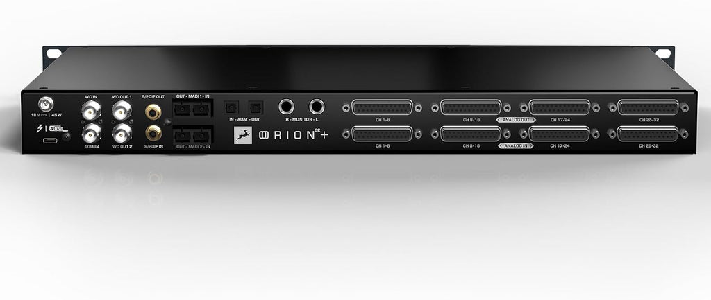 Antelope Audio USB Audio Interface w/32 Channel Mixing, Recording Studio Equipment for Production — Thunderbolt 3 Pro Audio Device Orion 32+ Gen 4 for PC Computer — Windows, macOS