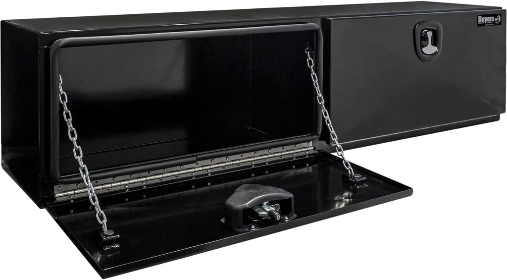 Buyers Products 1752825 Black Pro Series Steel Underbody Truck Box, 72x18x18 Inch, Toolbox for Utility Heavy Duty Work Vehicles