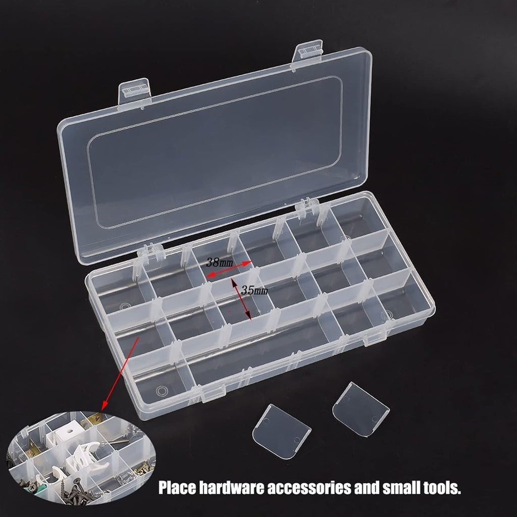 Portable Tool Box Tool Box Multipurpose Tackle Organizer, Portable 4 Tier Fishing Accessory Case - Removable Tray & Adjustable Dividers Small Parts Box