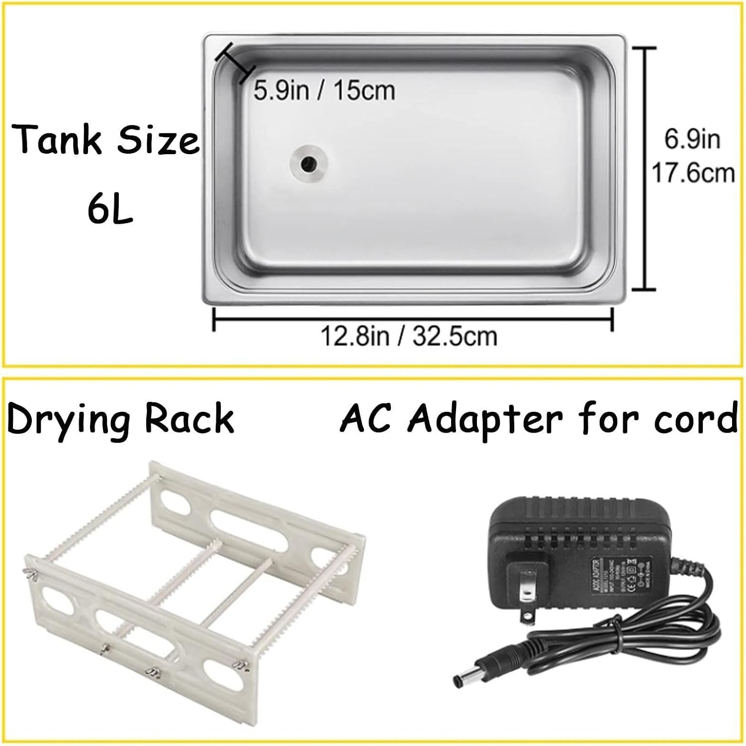 Phonograph Disc Ultrasound Washing Machine, 8 Records Vinyl Sonics Cleaner, 6L Ultrasonic Vinyl Records Cleaning Machine
