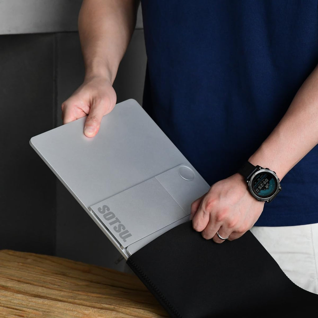 SOTSU FlipAction Elite 16' Portable Monitor | 4K | Super Compact | Pivot Rotate | 3840x2400 DCI P3 | 60Hz | 450 Nits | Full Metal CNC | Perfect Match for Mac and Windows (Space Black)