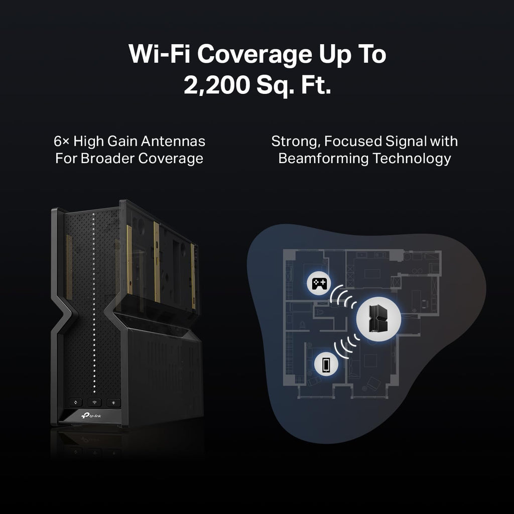 TP-Link Tri-Band BE15000 WiFi 7 Router Archer BE700 | 8-Stream 15Gbps | 1×10G+1×2.5G+2×1G Ports, USB 3.0 | 6 Internal Antennas | VPN Clients & Server | Easy-Mesh, MLO, Private IOT, Free Expert Support