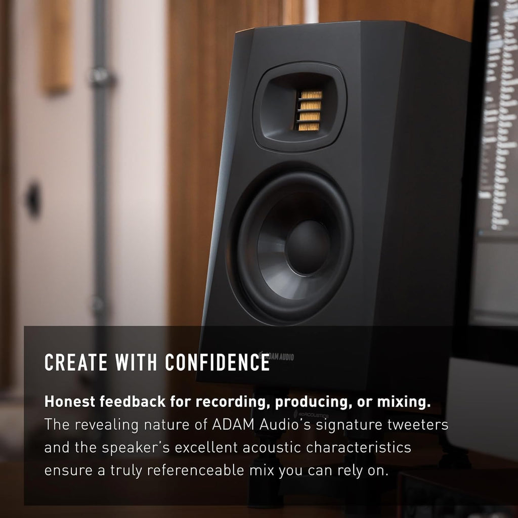 ADAM Audio T5V Studio Monitor Pair and T10S Powered Studio Subwoofer 2.1 Bundle