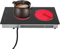 Electric Ceramic Cooktop 110V Built-in Electric Stove Top Induction Radiant Cooktop Sensor Touch Control 2/3/4 Burners 9 Power Levels, 120 Min Timer for Home All Cookware (2 Burners)