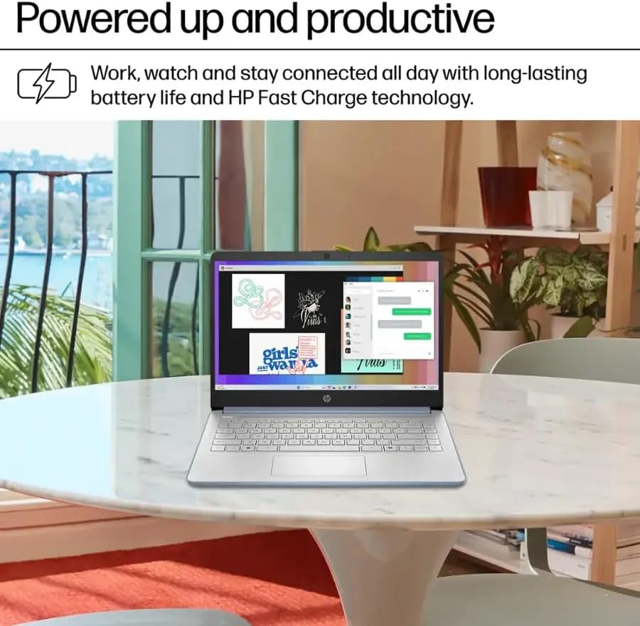HP Laptop 14' for Student & Business, 1 Year Office 365, 16GB RAM, 384GB Storage(128GB UFS + 256GB SD Card), Intel Quad-Core Processor(Beat i3-1115G4), Wi-Fi 6, Webcam, USB C, Win 11 Pro