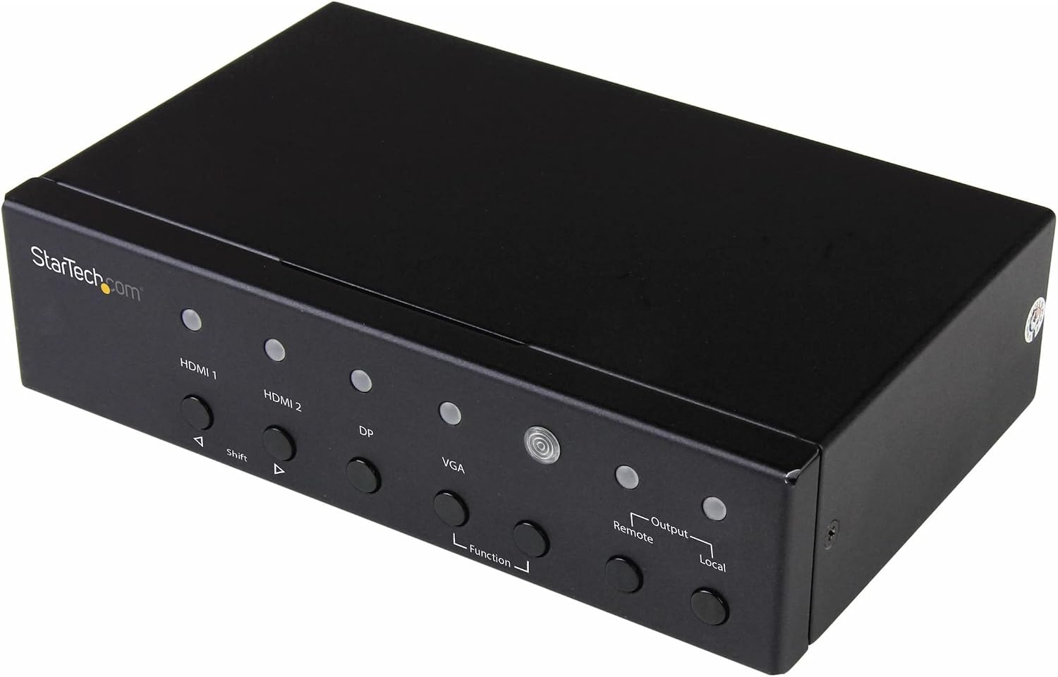 StarTech.com Multi-Input HDBaseT Extender with Built-in Switch - DisplayPort VGA and HDMI Over CAT5e or CAT6 - Up to 4K - up to 230 ft, TAA (STDHVHDBT)