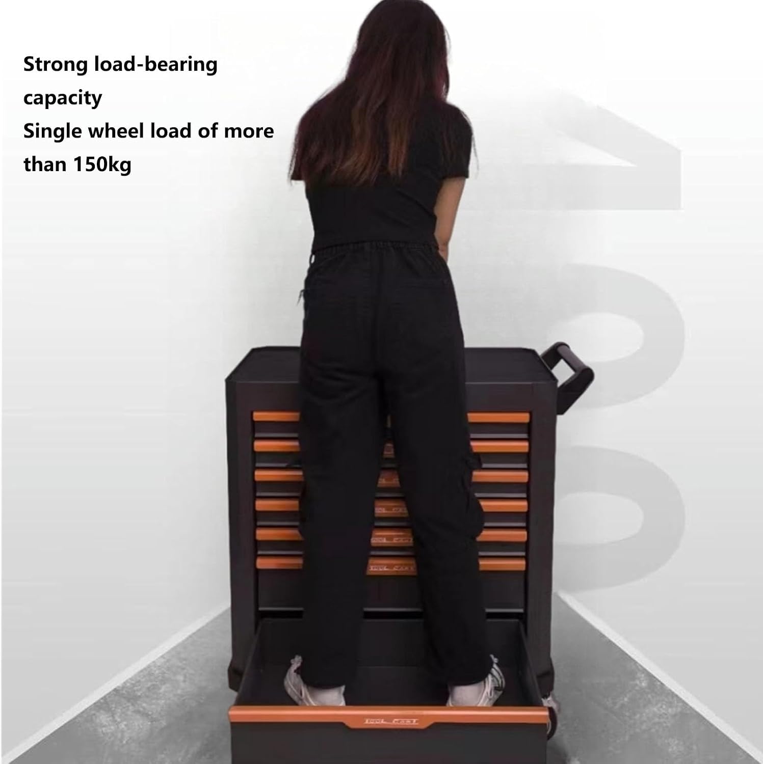 Multifunctional 7-Drawer Rolling Tool Cart w/Lock, Home Repair Tool Storage Organizer, Rolling Tool Box on Wheels, Tool Organizer Box for Garage, Warehouse & Repair Shop for Garage