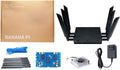 Banana Pi BPI-R4 WiFi 7 Wireless Tri-Band Router OpenWRT - DDR4 4GB/8GB RAM - MediaTek MT7988A SoC, 4G/5G Wireless Router Repeater, 2X 10GbE SFP 4X GbE for NAS Smart Home Gateway (Basic Kit, DDR4 4GB)