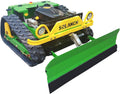 SDLLMM500 Remote Control Slope Lawn Mower, 24V Battery Powered, 500mm Cutting Width, All-Terrain Design, 4km/h Speed, Green and Yellow