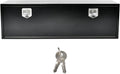 60'' Inch Steel Underbody Truck Tool Box & T-Handle Latch Heavy Duty For Trucks Trailers RV ATV Pickup Trucks Flatbeds Organization Storage Job Tool Chest -60'(L) x 18'(W) x 18'(H) Black