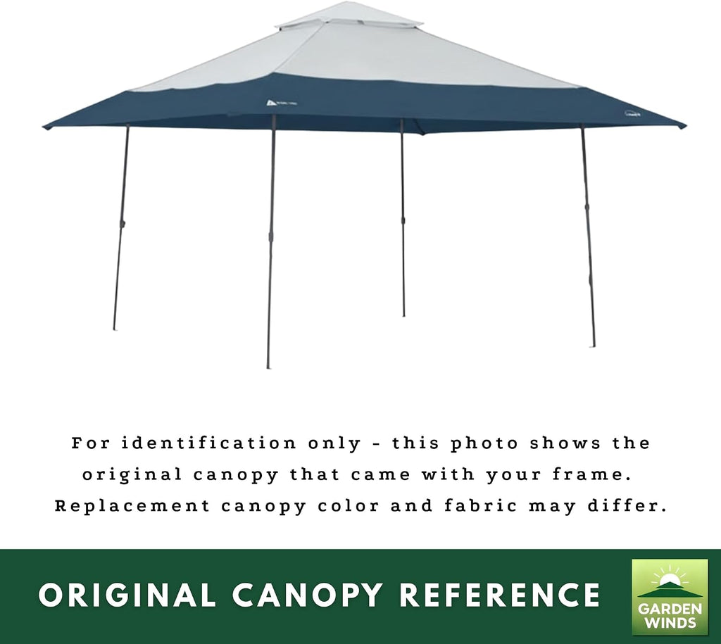 Garden Winds Reinforced RipLock 350 Replacement Canopy Top Cover Compatible with Ozark Trail 14' x 14' Pop Up Gazebo Models 30822, WMT-1414118B - Beige