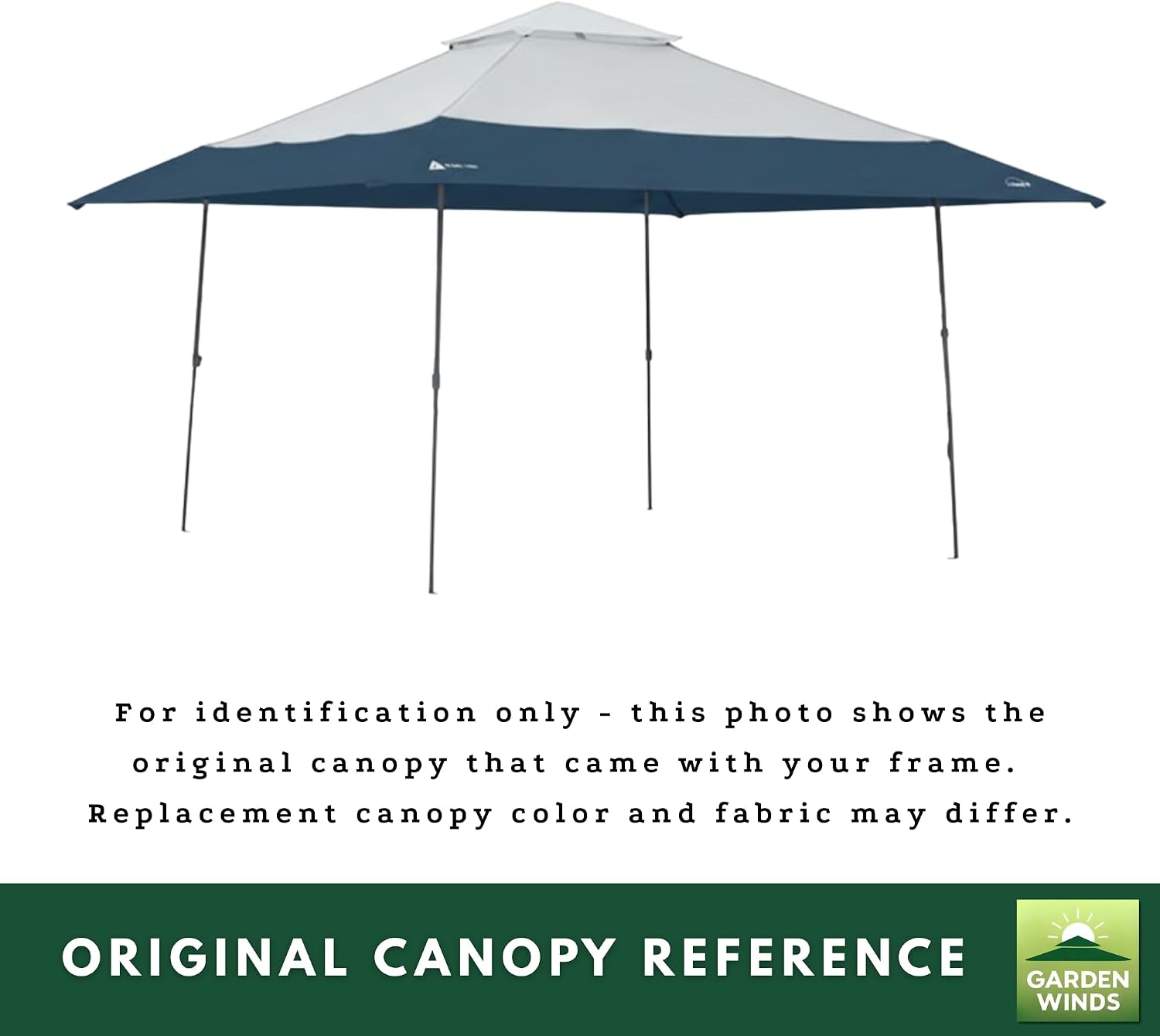 Garden Winds Reinforced Replacement Canopy Top Cover Compatible with The 30822, WMT-1414118B Ozark Trail 14' X 14' Pop Up - Classic Sand, Riplock 350