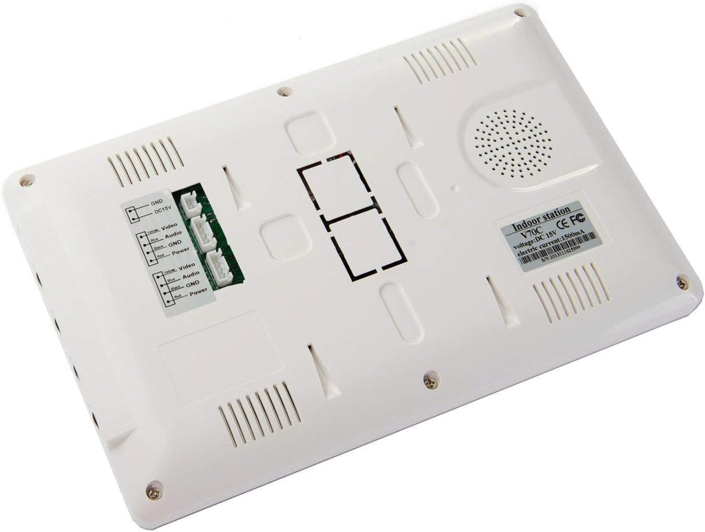 12 Units Apartment Intercom Wired 7 Inch Monitor Video Intercom Doorbell Door Phone Audio Visual Intercom Entry Access System