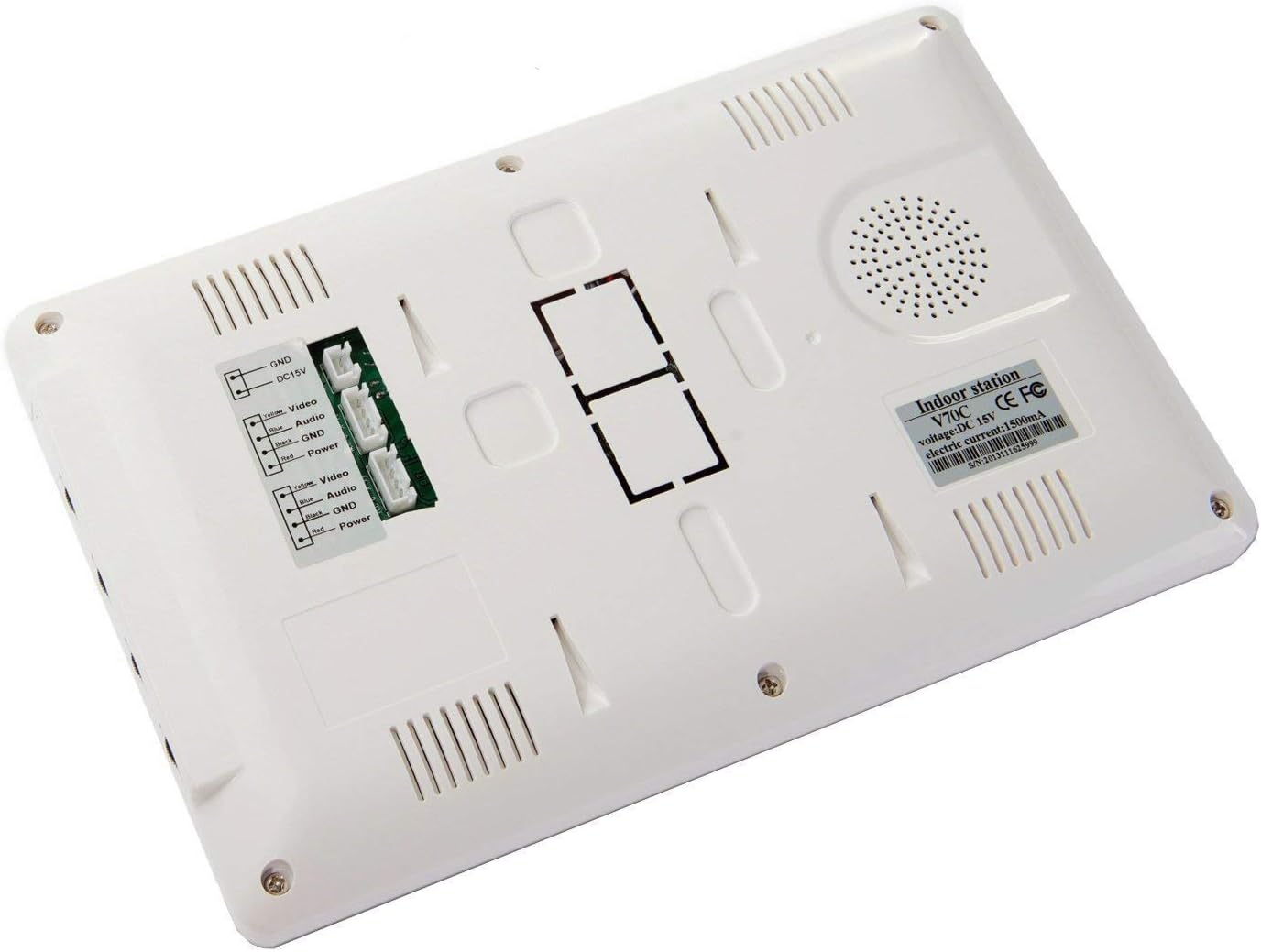 12 Units Apartment Intercom Wired 7 Inch Monitor Video Intercom Doorbell Door Phone Audio Visual Intercom Entry Access System