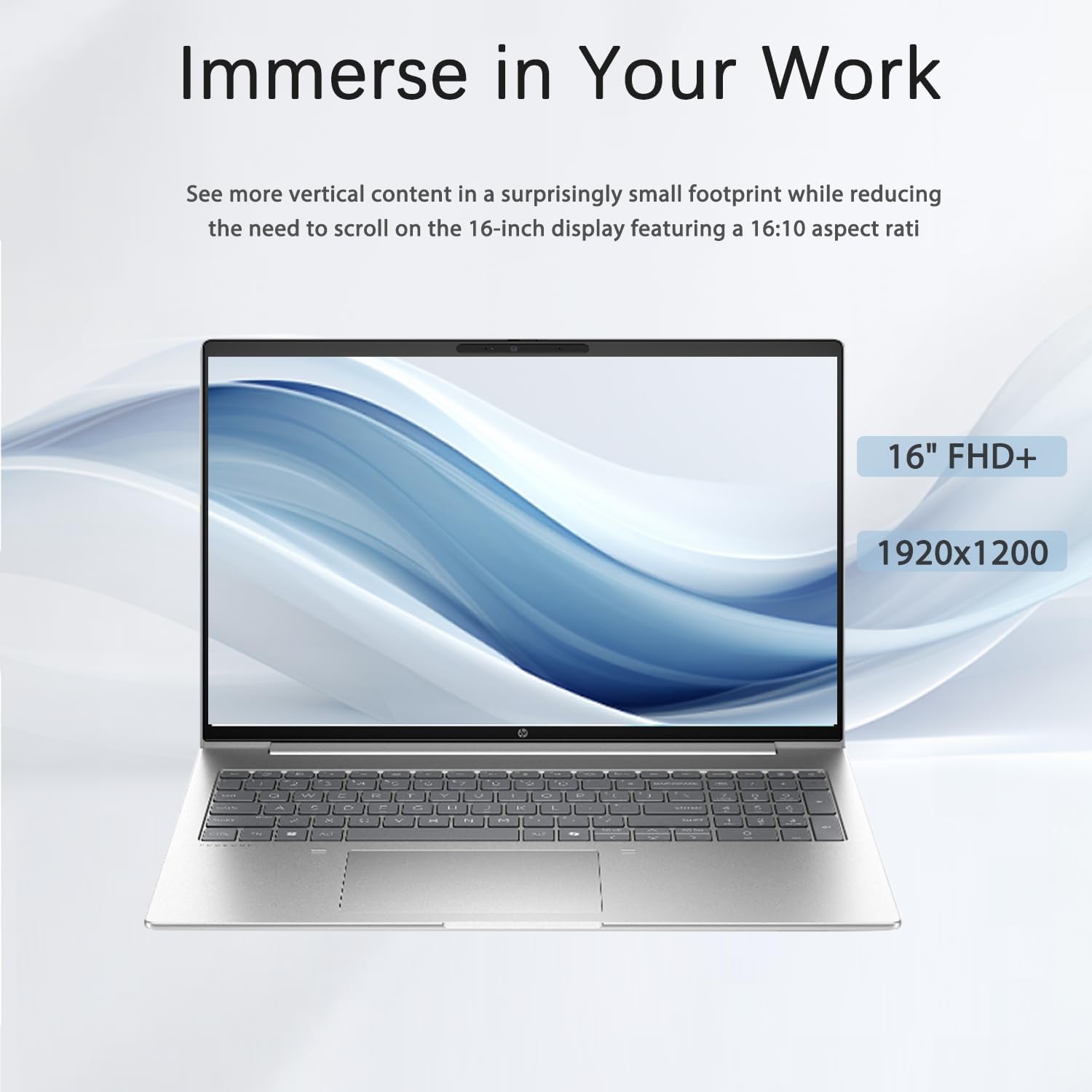 HP ProBook 465 460 G11 Business Laptop, 16' FHD+ Display, AMD Ryzen 5 7535U, 64GB DDR5, 2TB SSD, Type-C, HDMI, Webcam, Wi-Fi 6E, Windows 11 Pro, Pike Silver