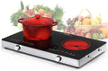 VBGK Electric Cooktop,110V 2400W Electric Stove Top with Knob Control,9 Power Levels, Kids Lock & Timer,LED touch control,Overheat Protection Electric stove,24 Inch desktop 2 burner