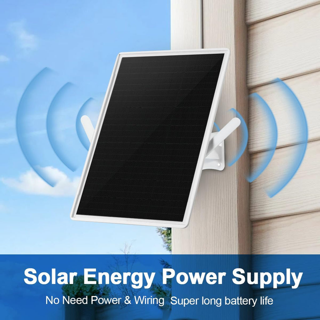 Outdoor Solar WiFi Outdoor Extender Signal Booster, Extends Coverage Up to 500ft, with 15W Solar Panel and 25000mAh Battery, Designed for Outdoor Use