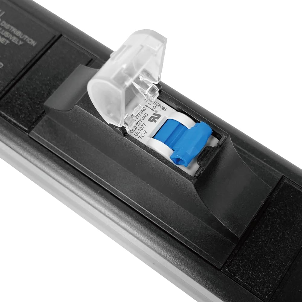 Multi Metered-Breaker-Surge Protection PDU, 240V, L6-30P, 30A, 7200watts, (6) C13 & (2) C19 Outlets, Crypto Mining, Data Center, 1U Racking, Network, Power Distribution Unit