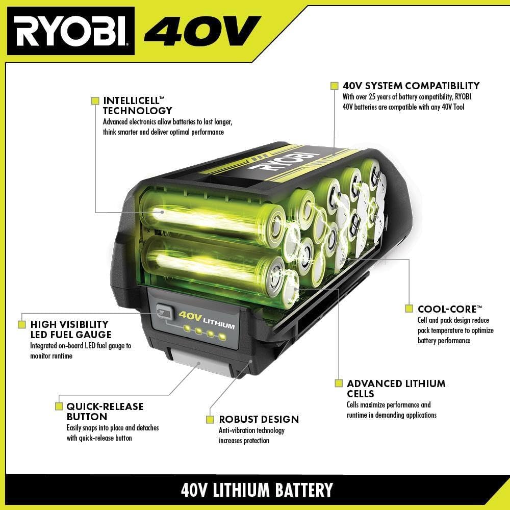 Ryobi 40-Volt Lithium-Ion 6.0 Ah High Capacity Battery