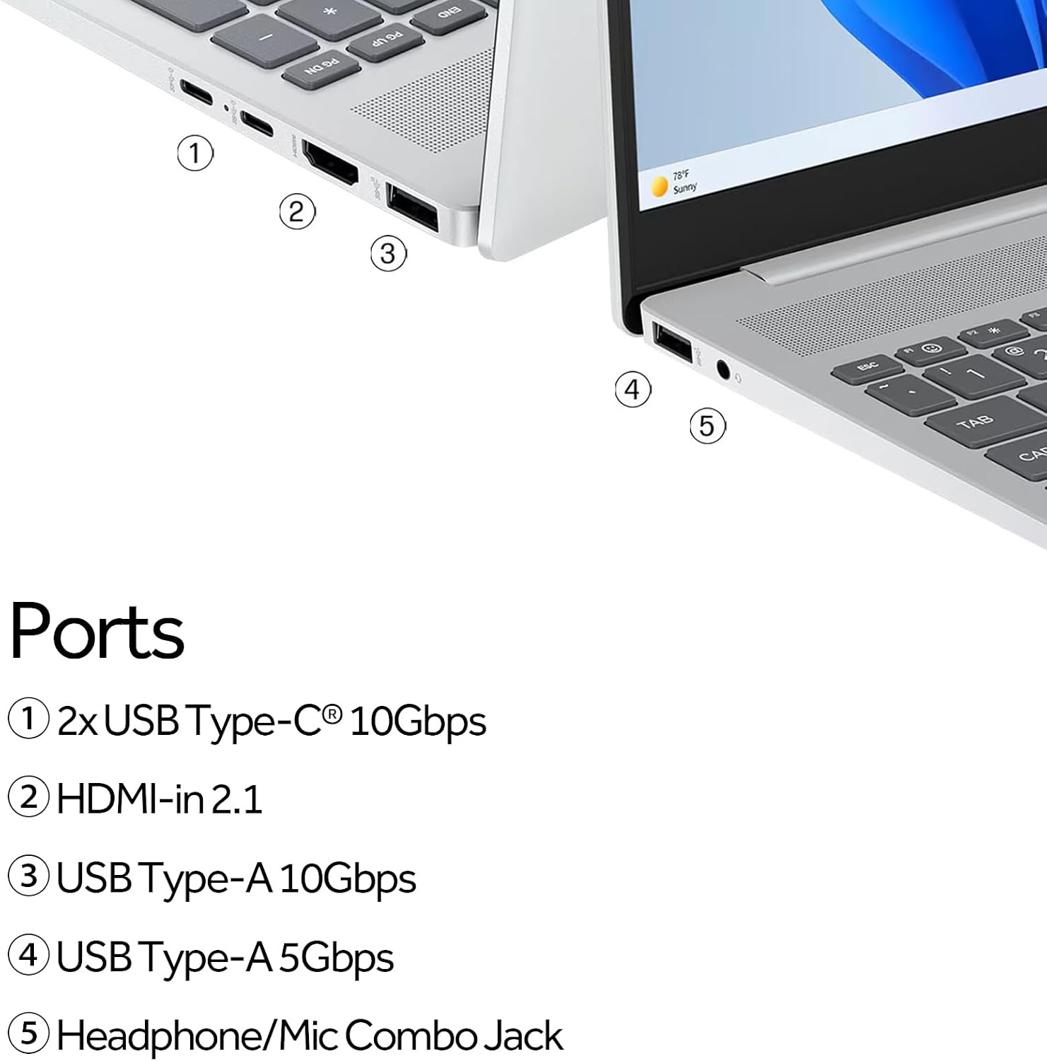 HP OmniBook 5 16 inch Next Gen AI PC Laptop, 2K IPS Touchscreen Display, Intel Core Ultra 7 255U, 16GB RAM, 512GB SSD, Windows 11 Home, WiFi 6E, Glacier Silver, w/Mytrix Accessory Lifetime Office