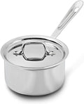 All-Clad D3® Stainless Steel 1.5 Quart Sauce Pan With Lid- Made in the USA- The Original Bonded Professional Cookware- Oven Safe & Induction Compatible