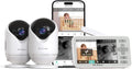 Dr.Care VistaView Lite Smart WiFi Baby Monitor with 2 Cameras- 4' 720P Split Screen & 1080P Camera App Control, Motion Alerts, Night Vision, 3000mAh Battery, 2-Way Talk, Triple Security, 1000ft Range