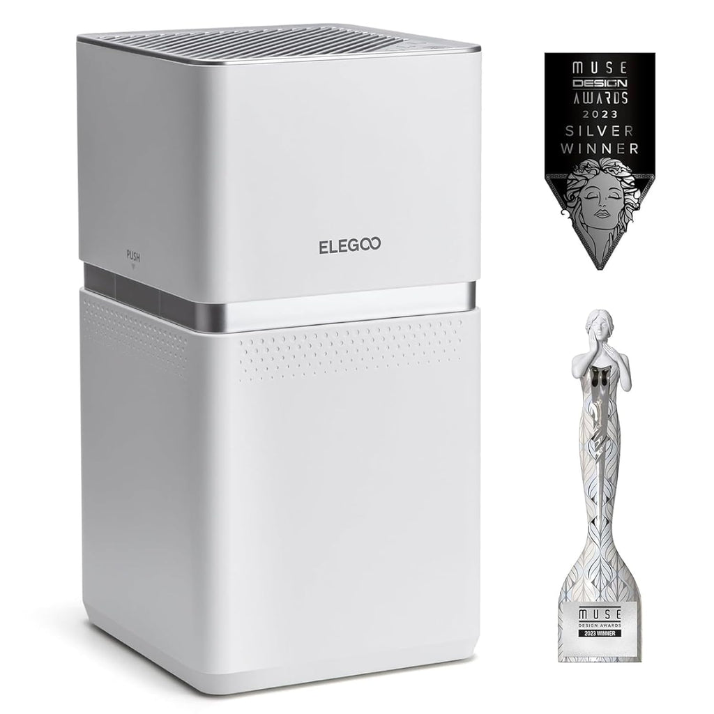 ELEGOO MARSMATE Air Purifier, Remove Up to 95% TVOC, Compatible with Saturn 8k, Saturn 2, Saturn 3, Saturn 3 Ultra, Mars 4 DLP, Mars 4 MAX, Jupiter, Jupiter SE, Saturn 4, Saturn 4 Ultra 3D Printers