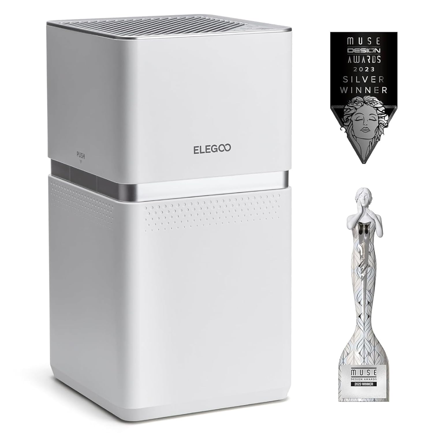 ELEGOO MARSMATE Air Purifier, Remove Up to 95% TVOC, Compatible with Saturn 8k, Saturn 2, Saturn 3, Saturn 3 Ultra, Mars 4 DLP, Mars 4 MAX, Jupiter, Jupiter SE, Saturn 4, Saturn 4 Ultra 3D Printers