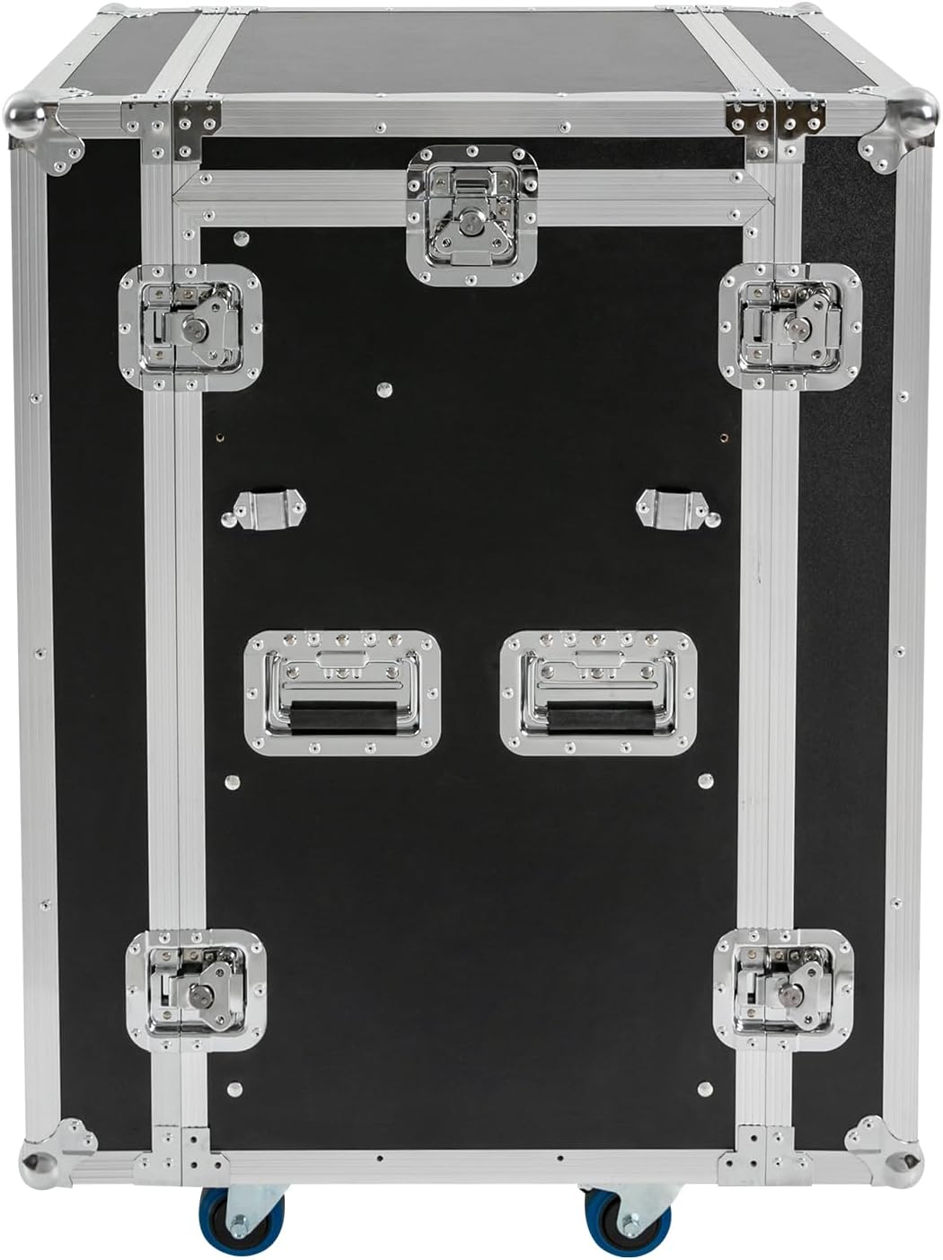 PA DJ Rack,661.39Lbs Heavy Duty Plywood Mobile Studio Equipment Cabinet with 4 Rubber Wheels,Freestanding Audio Rack/Road Case Vertical Rack Recording Studio Cabinet Racks (14U/Side Table) (2 Tiers)