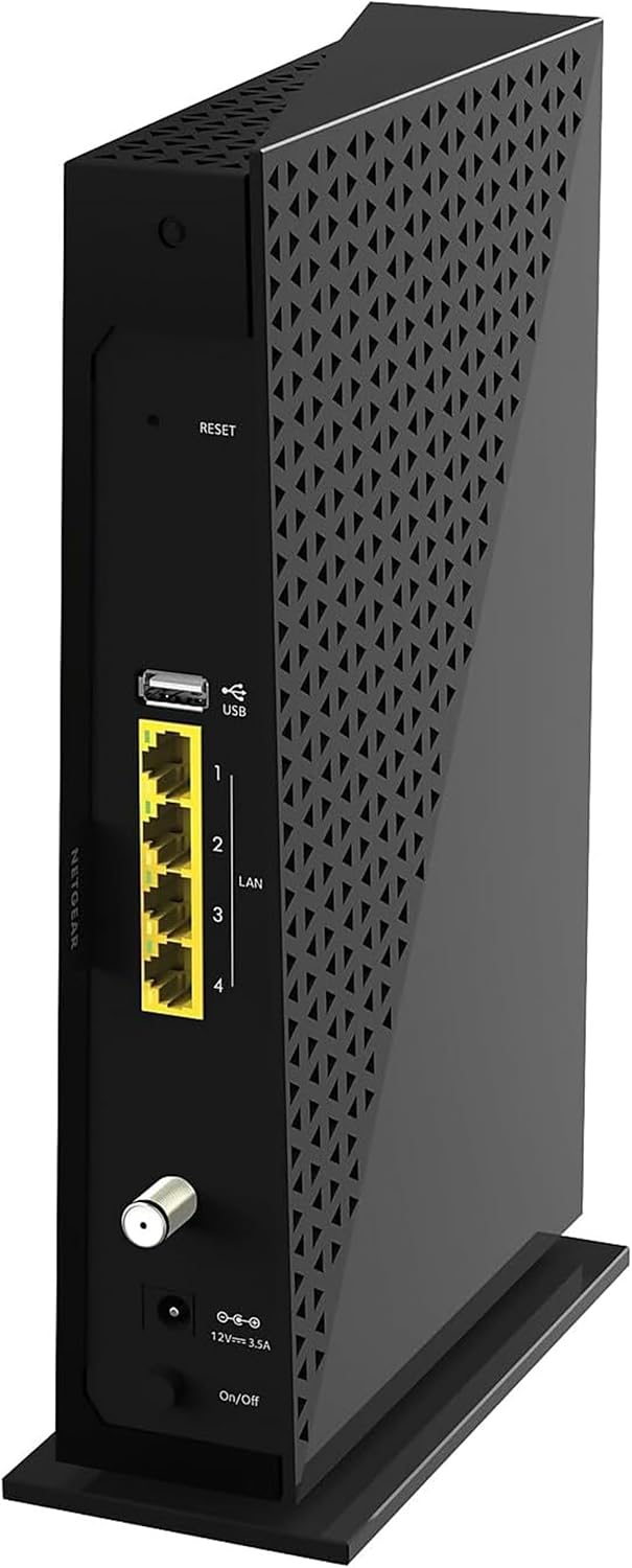NETGEAR Cable Modem WiFi Router Combo C6300 | Compatible with Cable Providers Including Xfinity by Comcast, Spectrum, Cox for Cable Plans Up to 400Mbps | AC1750 WiFi Speed | DOCSIS 3.0