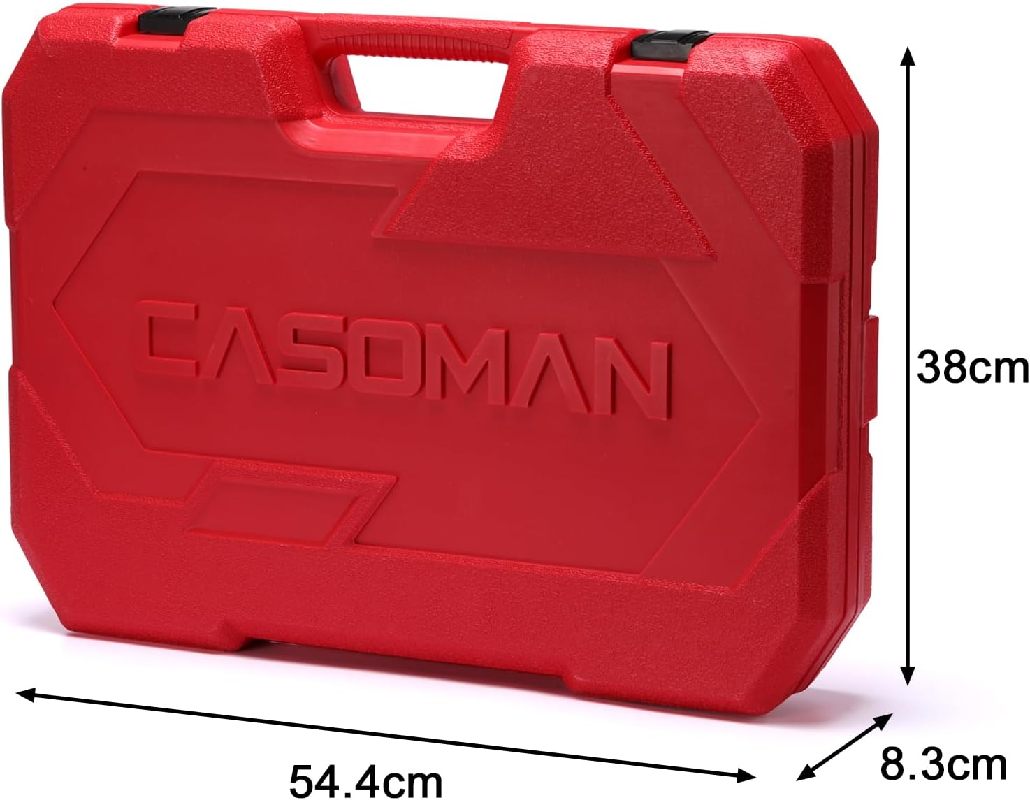 CASOMAN 153-Piece 1/4' & 3/8' & 1/2' Drive Master Impact Socket Set with Case, Professional Standard and Deep Socket Tool Set, 6 Point, SAE and Metric Sizes