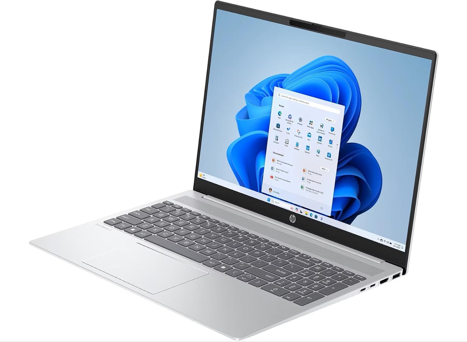 HP 15.5' FHD IPS Laptop, Intel Processor i5-1334U Up to 4.59GHz, 8GB DDR4, 512GB Storage, HDMI, Super-Fast WiFi, Fingerprint Reader, Windows 11 Home OS, Dale Silver, Renewed