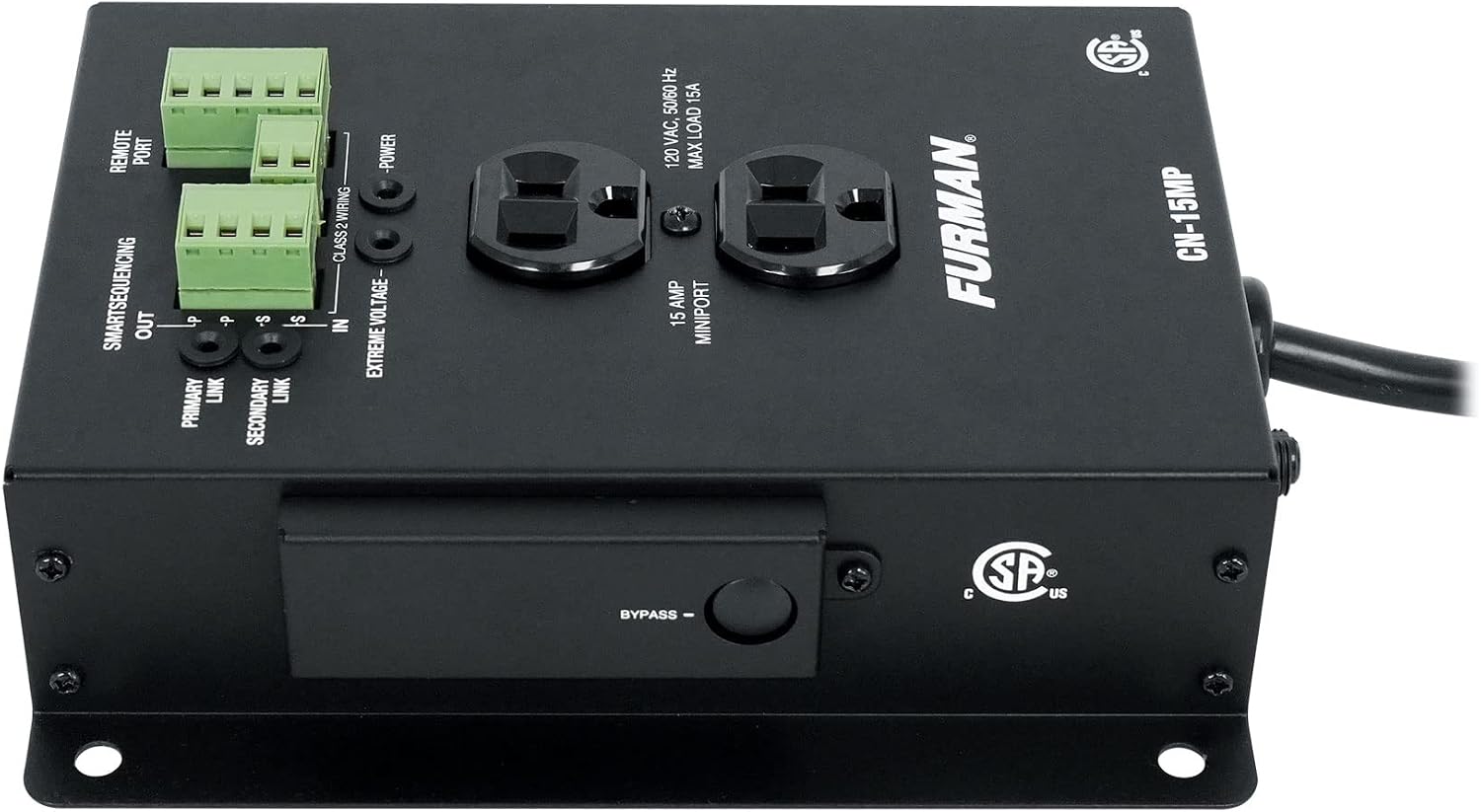 Furman Sound BlueBOLT CN-15MP 15A MiniPort Remote Duplex Smart Outlet
