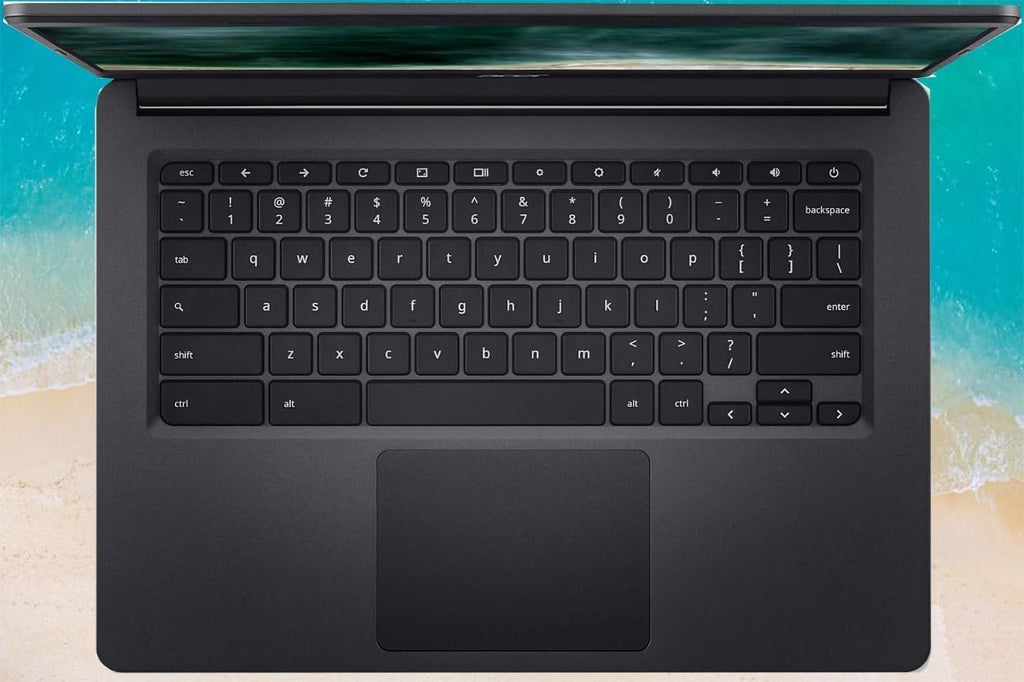 acer Chromebook Laptop - 14 Inches FHD - Touchscreen - IPS Display - 4GB LPDDR4 RAM - 64GB eMMC Storage - Intel Celeron Dual-Core Processor - Charcoal Black - 12.5 Hours Battery Life - 720p Webcam