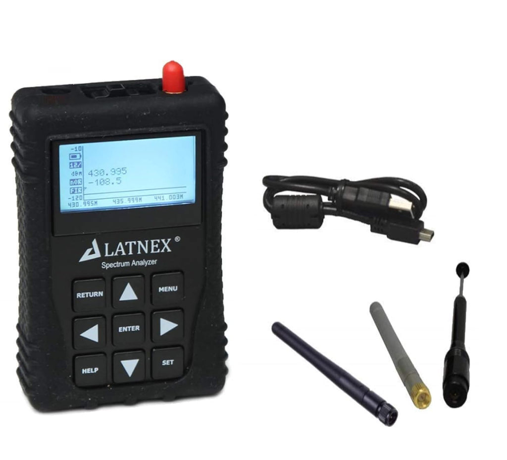 SPA-7G RF Explorer Spectrum Analyzer 6G Combo Bands. Handheld Frequency Analyzer for Ham Radio, Wireless Devices, WiFi Networks, Audio Engineers (SPA-7G: 15MHz to 6.1GHz and Up to 7.5GHz)