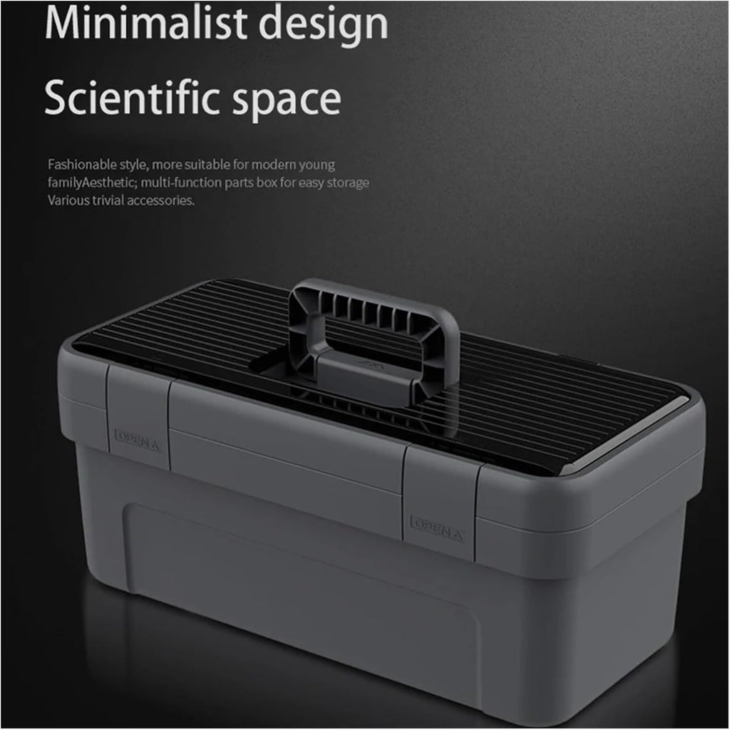 Tool Box Multifunctional 17 Inch Toolbox Wear-Resistant Waterproof Household Portable Storage Box Electrician Carpentry Special Tool Chest Tool Storage