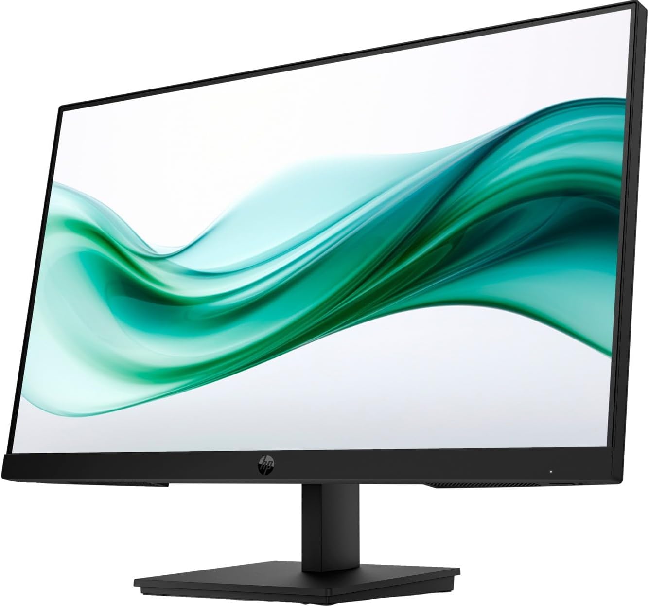 HP 24' Full HD (1920x1080) Computer Monitor Bundle with Docztorm Dock, 75Hz Anti-Glare Display, AMD FreeSync, HDMI, VGA, VESA Mount (100x100mm), Ideal for Home & Business, Black Pack of 2