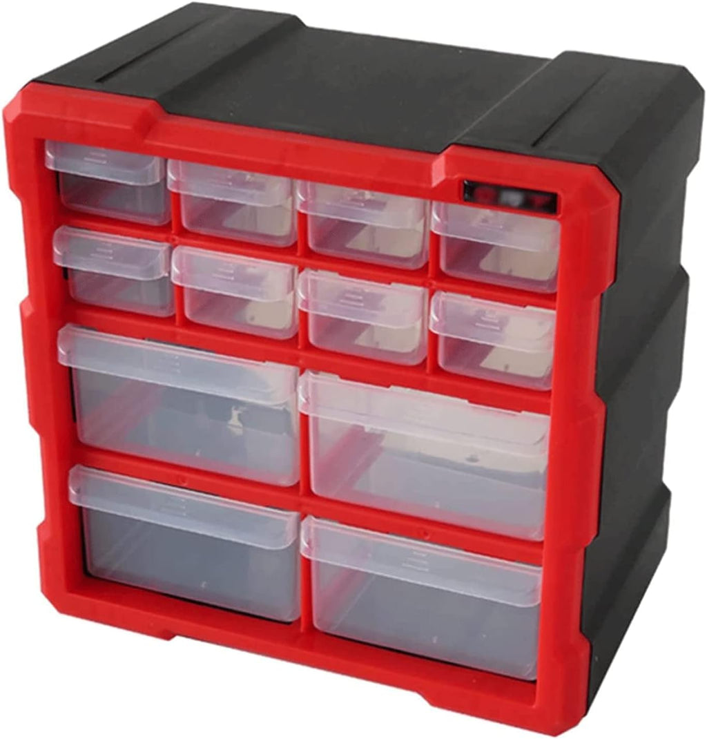 LIOONS Tool Box Transparent Plastic Tool Boxes Lightweight Tool Set with Drawer Stackable Storage Case Portable Storage Tool Kit