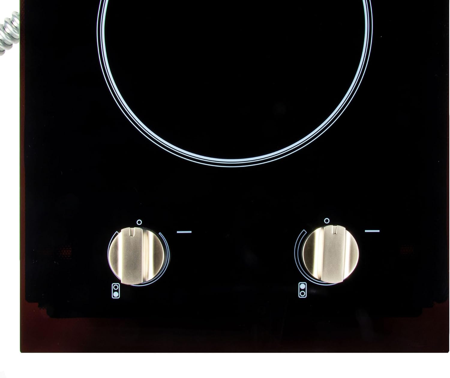 12 in. Radiant Electric Ceramic Glass Cooktop in Black with 2 Elements