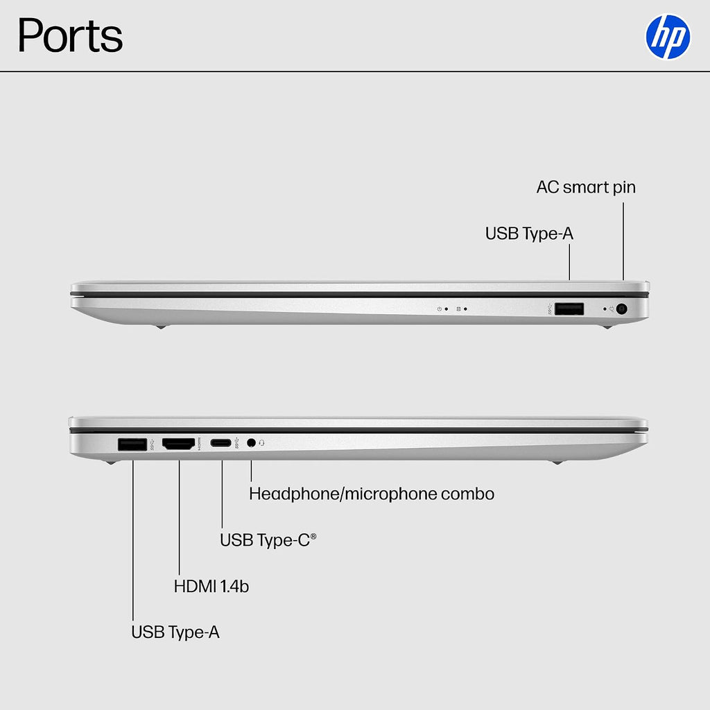 HP 15.6' Laptop, Intel Core i5-1334U Processor, Intel Iris Xe Graphics, 15.6' FHD Anti-Glare Display, 16GB RAM, 512GB SSD, HDMI, Wi-Fi and Bluetooth, Windows 11 Pro