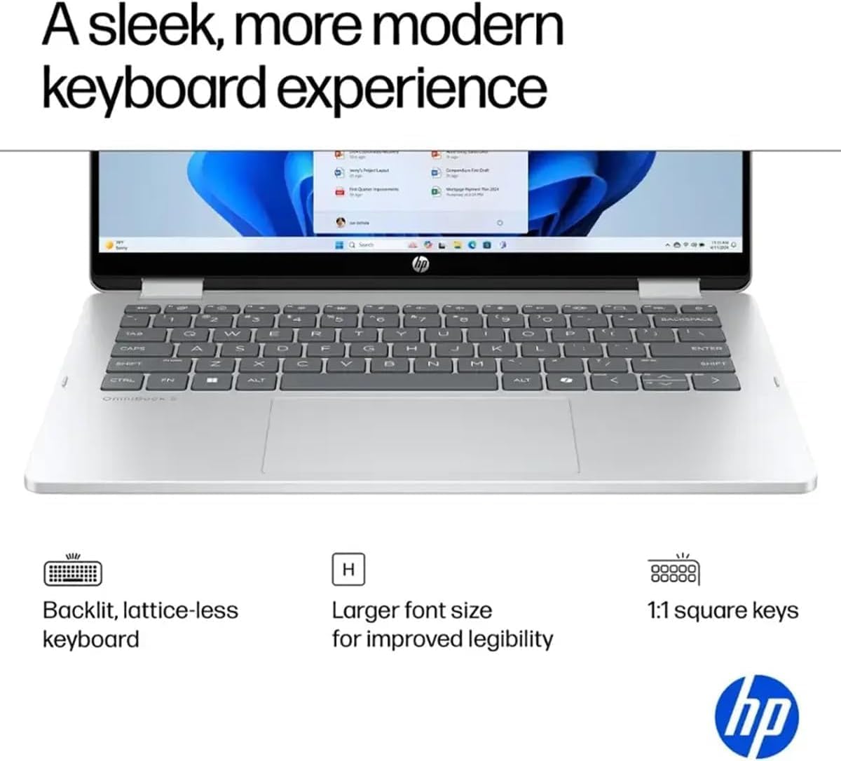 HP OmniBook 5 Flip (Next Gen Envy x360) 2-in-1 Laptop (14' 2K IPS Touchscreen, Intel 10-Core 5 120U (> i7-1255U), 8GB DDR5 RAM, 512GB SSD) for Business, Students, 5MP IR Webcam, Backlit, Win 11 Pro